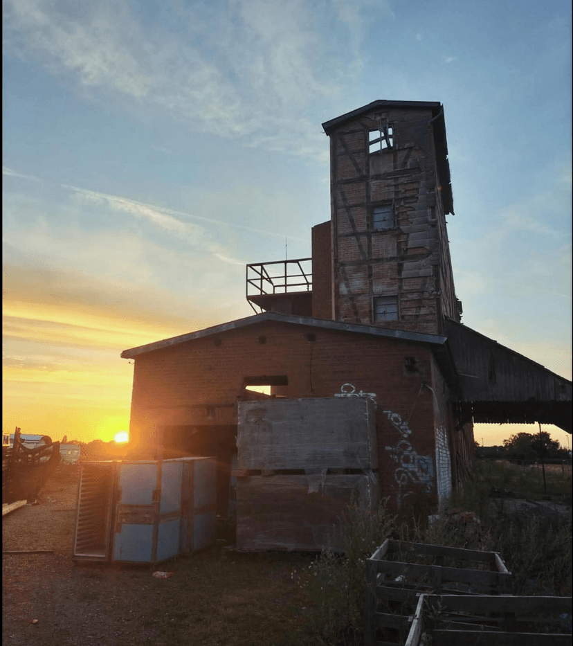 Kalkturm bei Sonnenuntergang